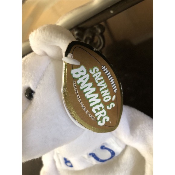 Peyton Manning Salvinos Bammers 9" Bean Bag Plush‎ Bear Indianapolis Colts #18 - Picture 2 of 3